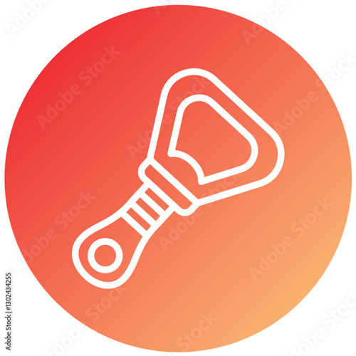 Vector Design Bottle Opener Icon Style