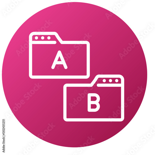 Vector Design Ab Testing Icon Style