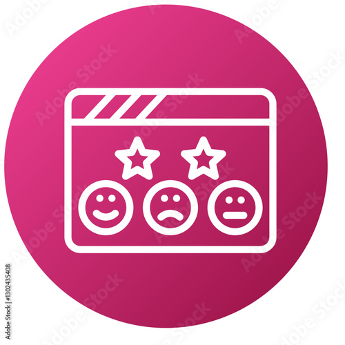 Vector Design Satisfaction Icon Style