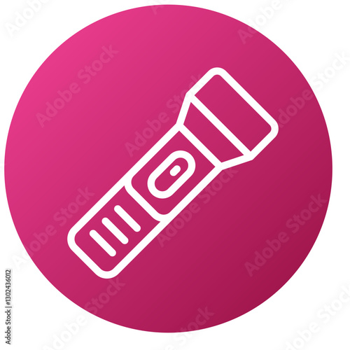 Vector Design Flashlight Icon Style