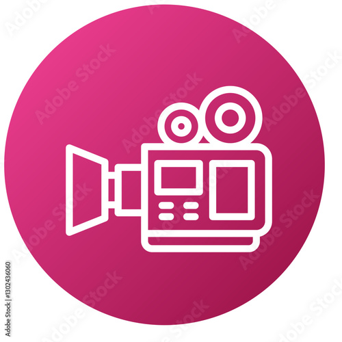 Vector Design Video Camera Icon Style