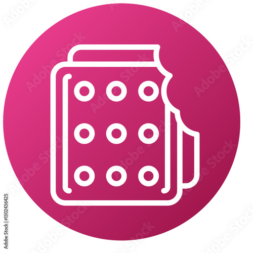 Vector Design Biscuits Icon Style