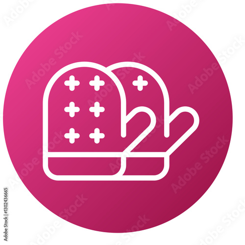 Vector Design Oven Mitt Icon Style
