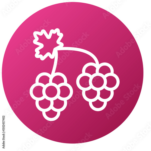 Vector Design Grapes Icon Style