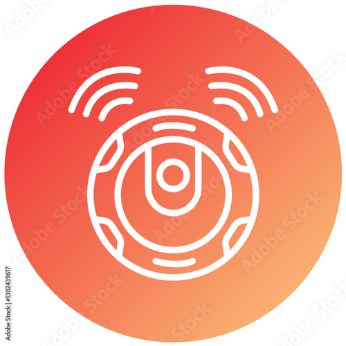Vector Design Robotic Vaccum Icon Style
