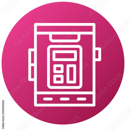 Vector Design Mobile Calculator Icon Style