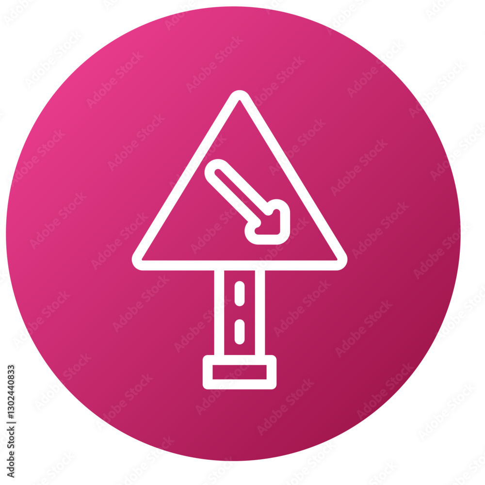 Vector Design Keep Right Icon Style Vector Design Keep Right Icon Style