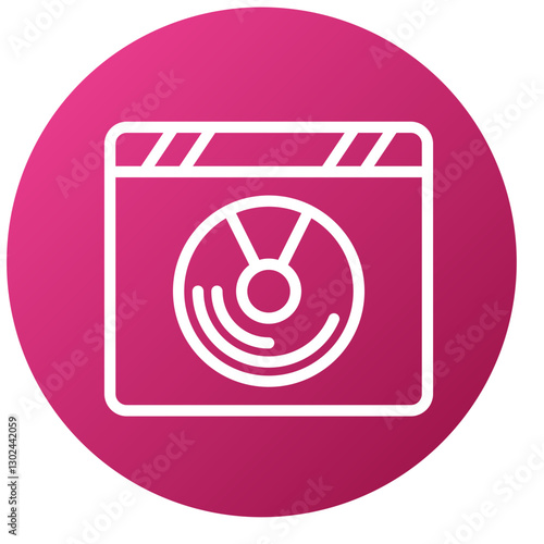 Vector Design Compact Disk Icon Style