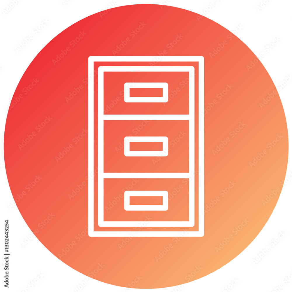 Vector Design Filing Cabinet Icon Style Vector Design Filing Cabinet Icon Style