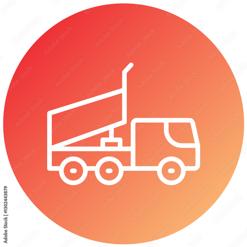 Dump Truck Vector Design Icon Style Dump Truck Vector Design Icon Style