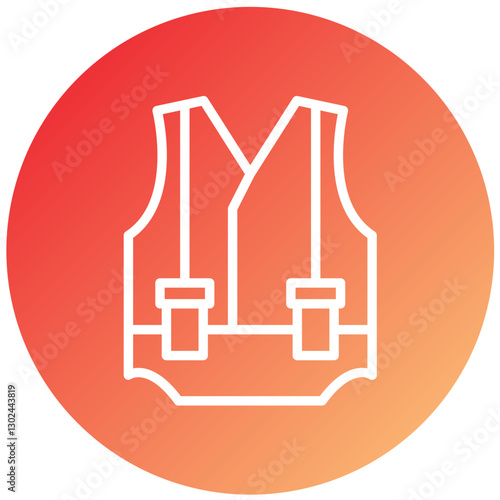 Safety Vest Vector Design Icon Style