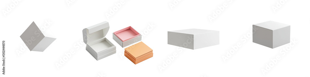 set of A white box of Stalis opened, a white box Stalis opened, boxes of different colors, Stalis opened white box, Stalis brand opened white box, on a transparent backgrounds set of A white box of Stalis opened, a white box Stalis opened, boxes of different colors, Stalis opened white box, Stalis brand opened white box, on a transparent backgrounds