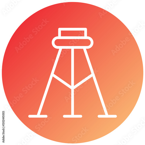 Surveyor's Tripod Vector Design Icon Style