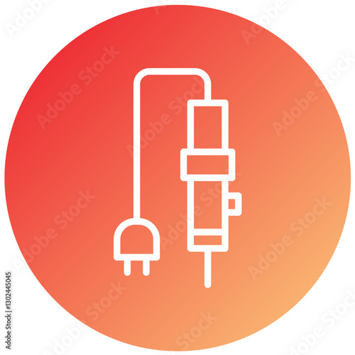 Soldering Iron Vector Design Icon Style