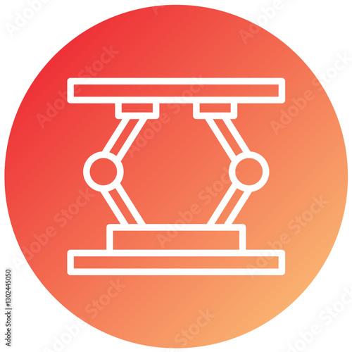 Hydraulic Jack Vector Design Icon Style