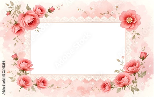 Flower background image, flower template, plant natural season banner texture