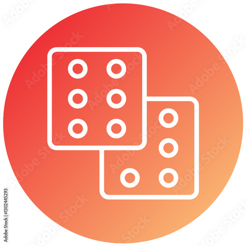 Dice Vector Design Icon Style