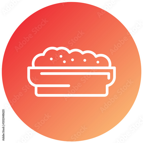 Brown Rice Vector Design Icon Style