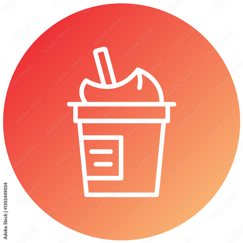 Low-Fat Yogurt Vector Design Icon Style Low-Fat Yogurt Vector Design Icon Style