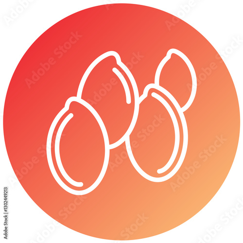 Flaxseeds Vector Design Icon Style