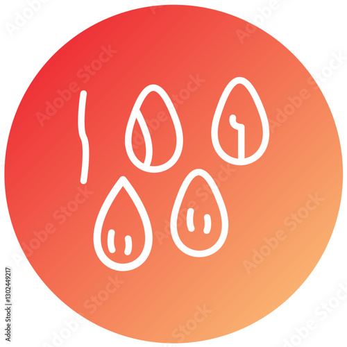 Chia Seeds Vector Design Icon Style