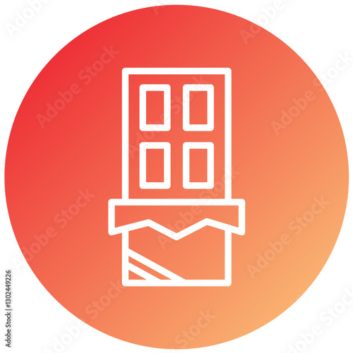Dark Chocolate Vector Design Icon Style