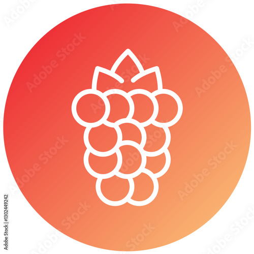 Raspberries Vector Design Icon Style