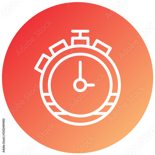 Stopwatch Vector Design Icon Style
