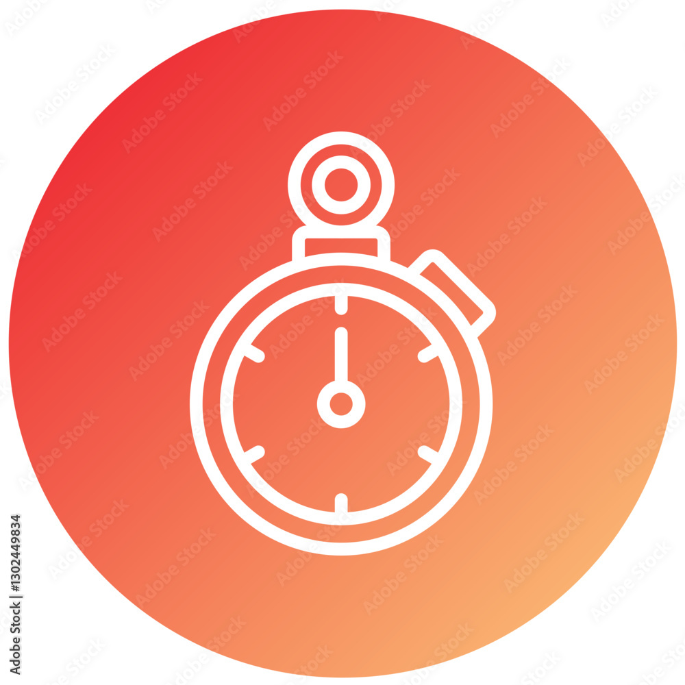 Stopwatch Vector Design Icon Style Stopwatch Vector Design Icon Style