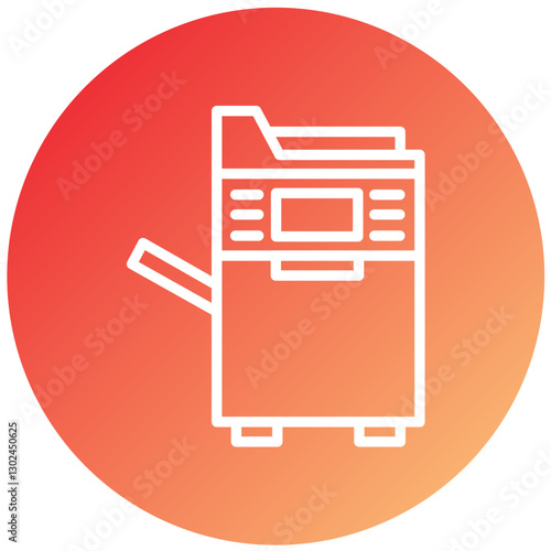 Vector Design Photocopier Icon Style