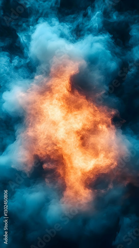 Wallpaper Mural Fiery cloudscape, dramatic sky, nature Torontodigital.ca