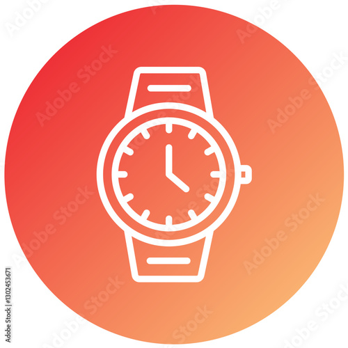 Vector Design Wristwatch Icon Style