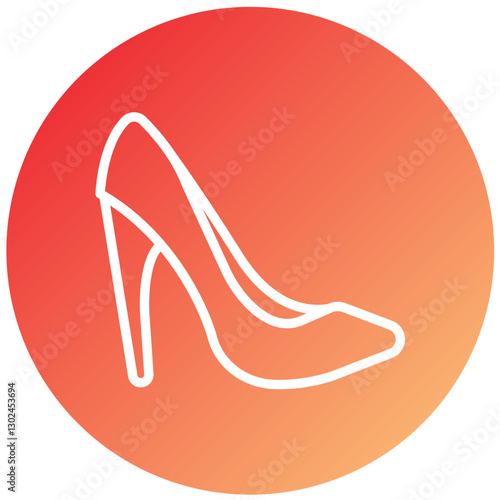 Vector Design High Heels Icon Style