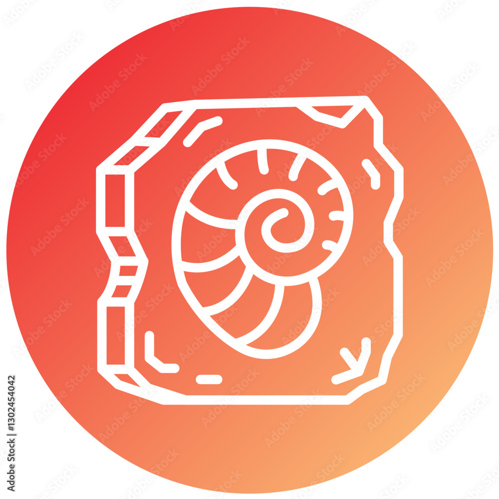 Vector Design Fossil Icon Style Vector Design Fossil Icon Style