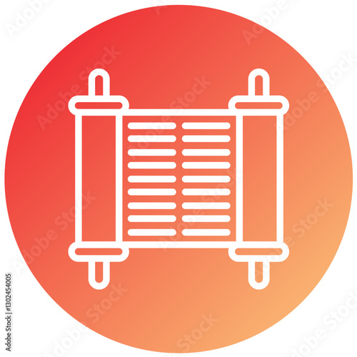 Vector Design Torah Icon Style