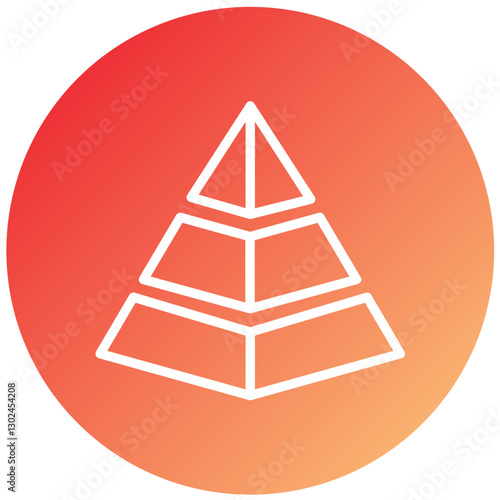 Vector Design Pyramid Icon Style