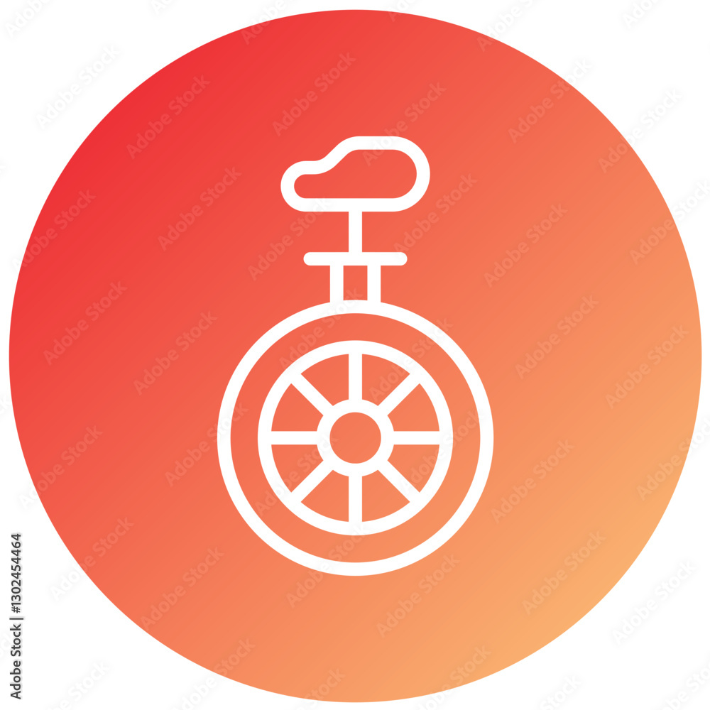 Vector Design Monocycle Icon Style Vector Design Monocycle Icon Style