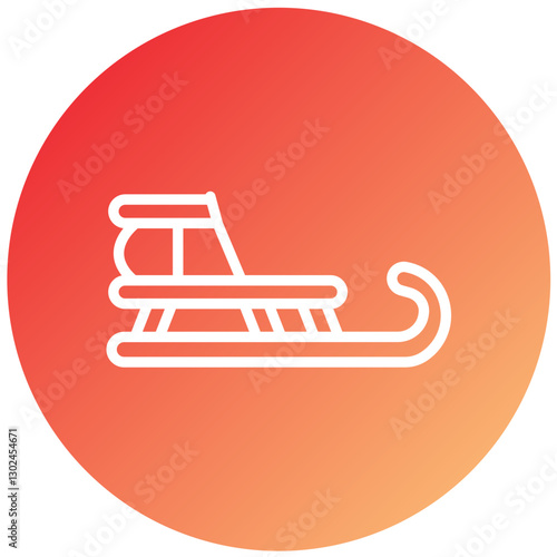 Vector Design Sled Icon Style