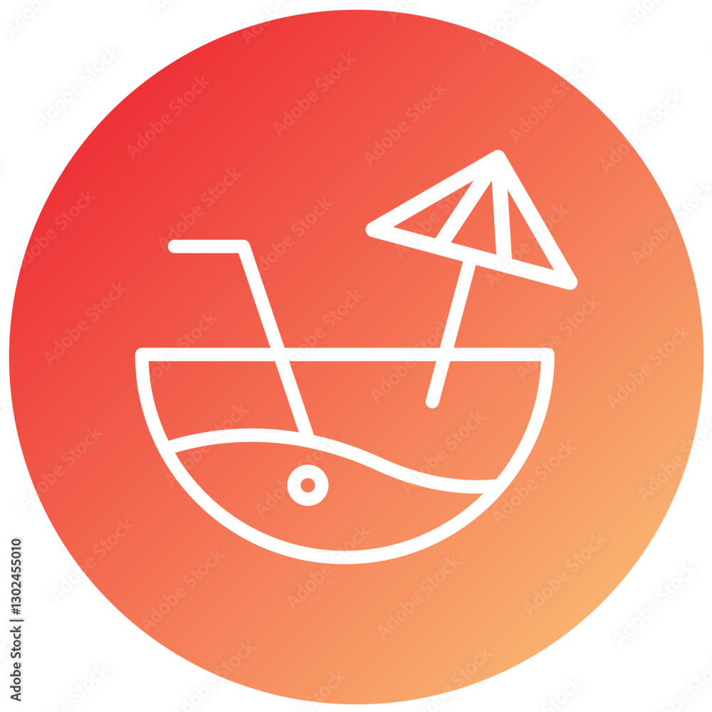 Vector Design Coconut Drink Icon Style Vector Design Coconut Drink Icon Style