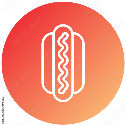 Vector Design Hot Dog Icon Style