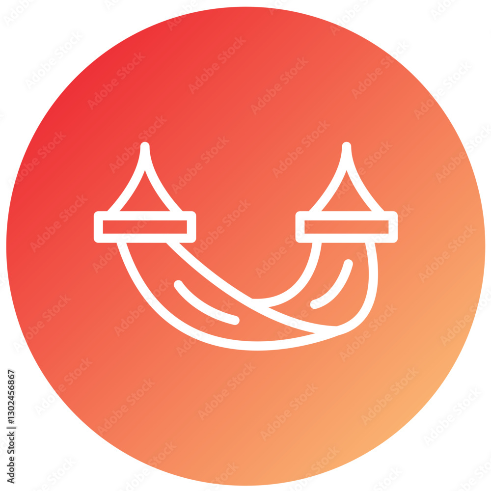 Vector Design Hammock Icon Style Vector Design Hammock Icon Style