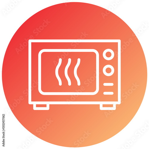 Vector Design Microwave Oven Icon Style