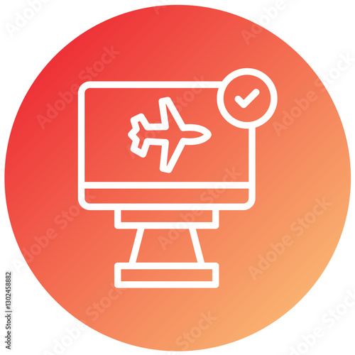 Vector Design Check In Icon Style