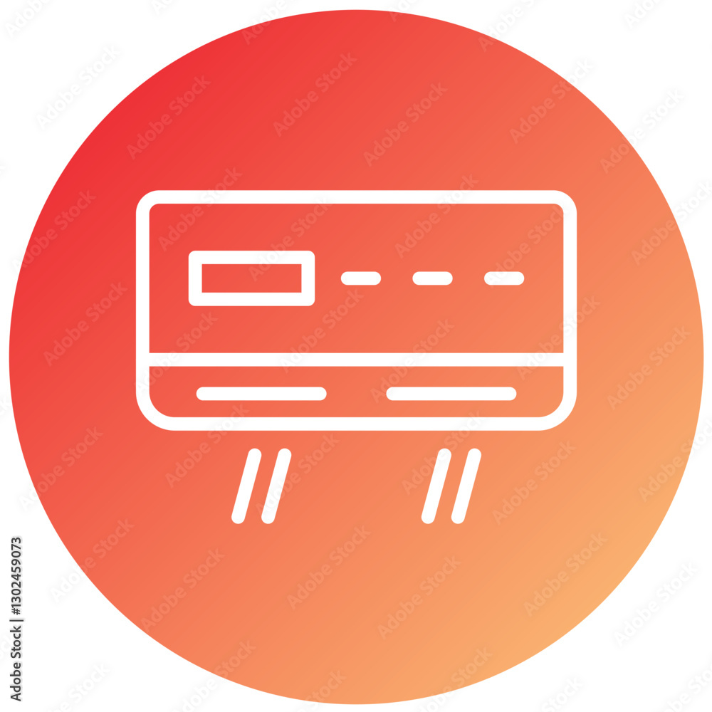 Vector Design Air Conditioner Icon Style Vector Design Air Conditioner Icon Style
