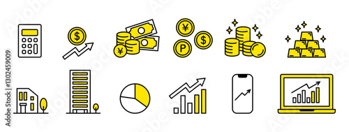 お金・投資・貯蓄のビジネスアイコン1