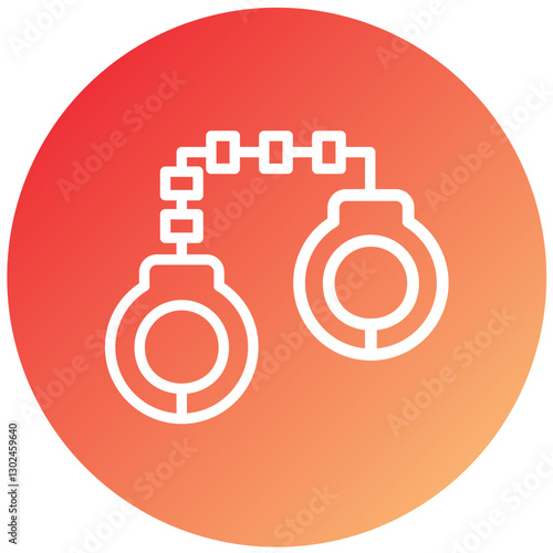 Vector Design Handcuffs Icon Style