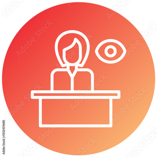 Vector Design Witness Icon Style