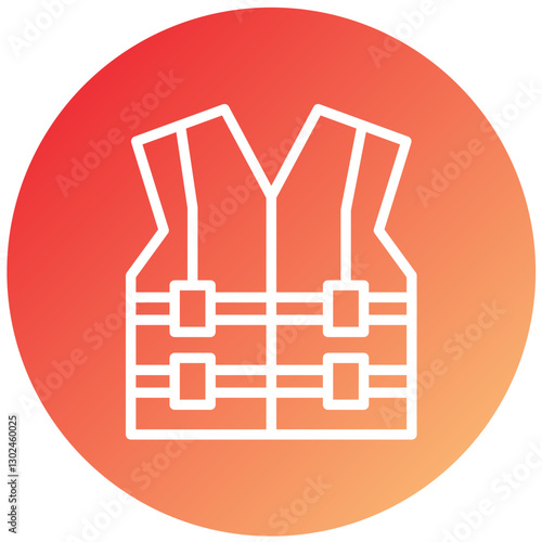 Vector Design Life Vest Icon Style