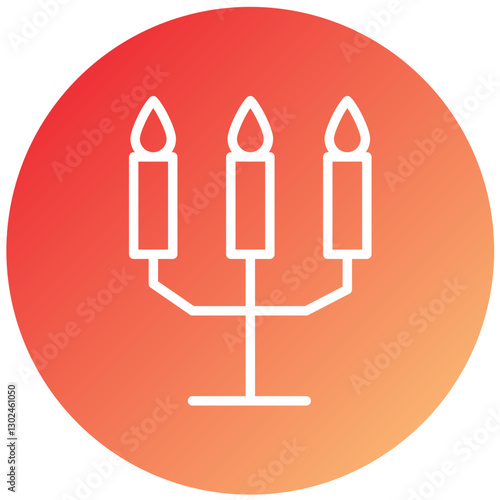 Vector Design Candlestick Icon Style