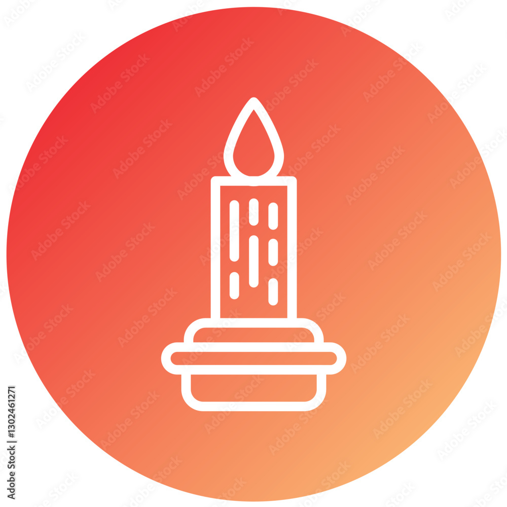 Vector Design Scented Candle Icon Style Vector Design Scented Candle Icon Style